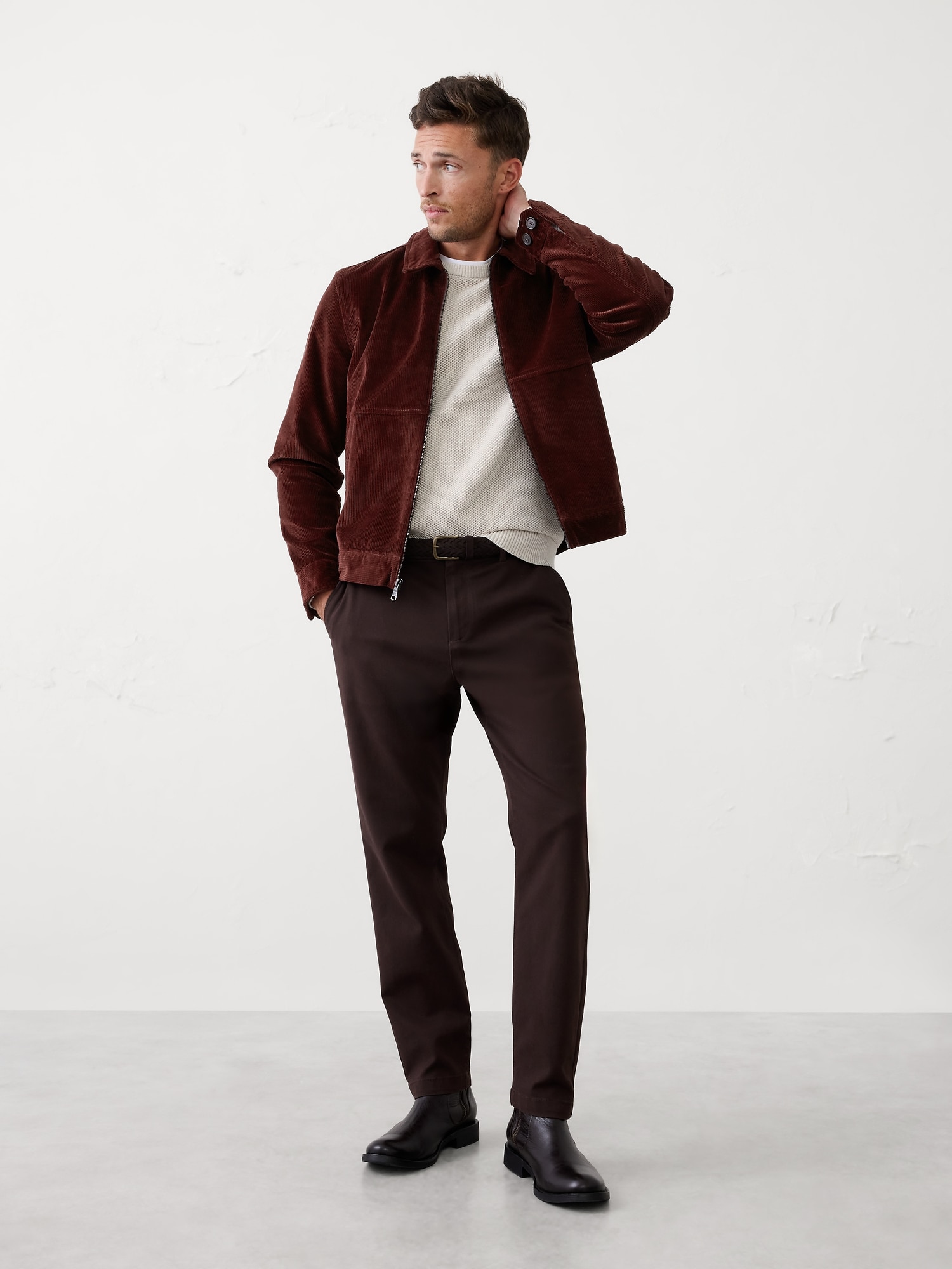 CORDUROY HARRINGTON JACKET - Redwood Canopy