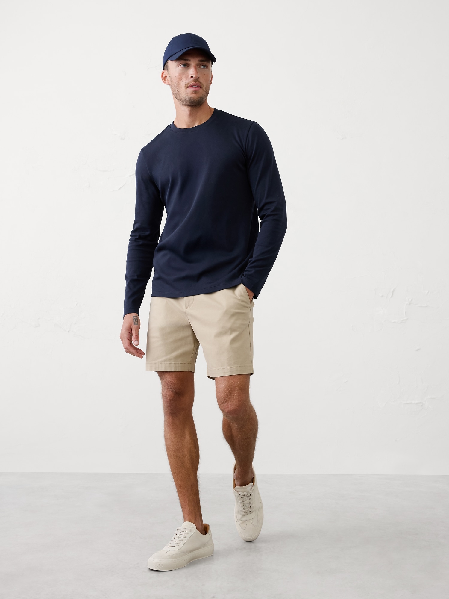 Luxe Touch Crew - Preppy Navy