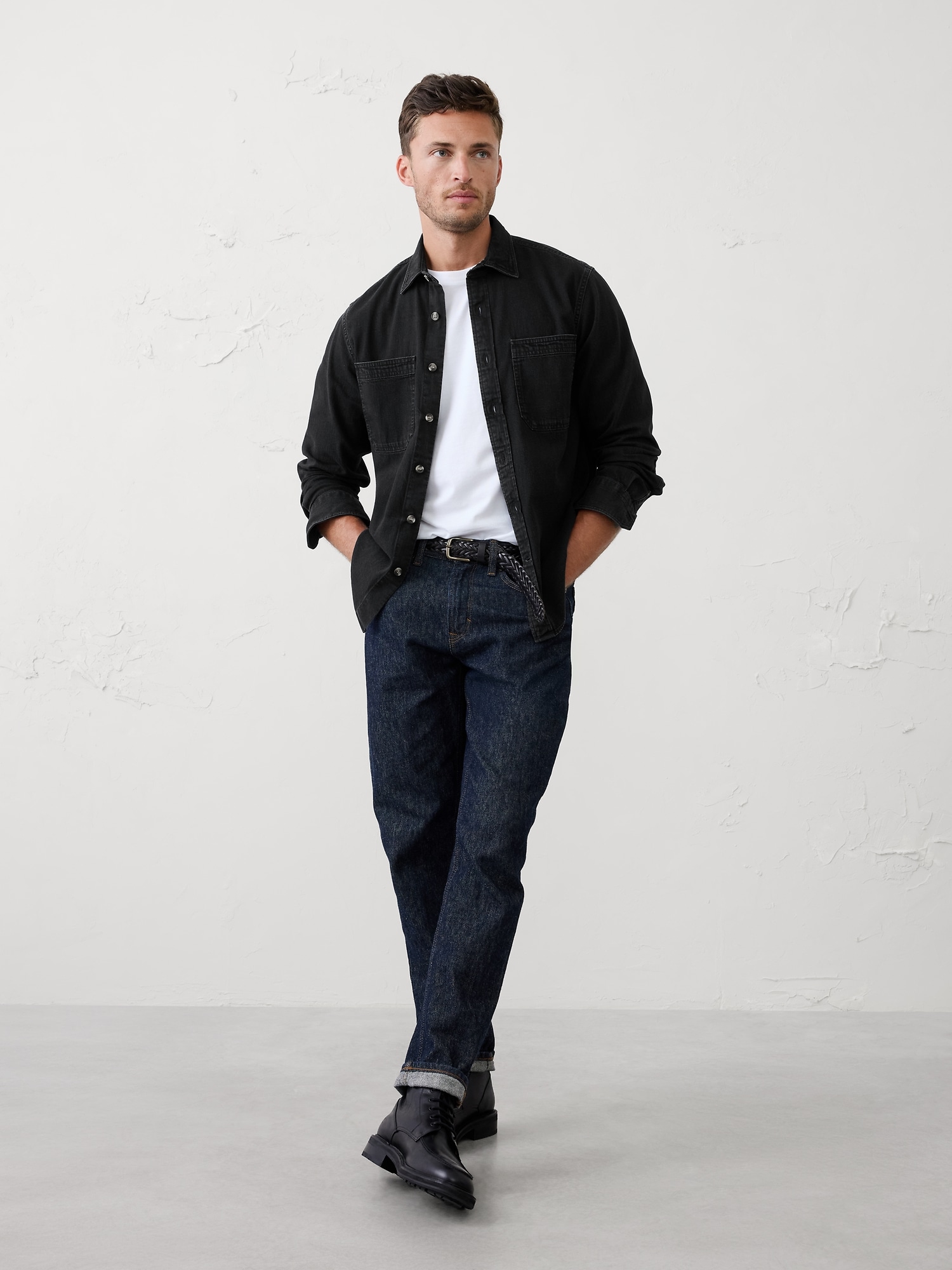 Classic Indigo Shirt - Black Wash