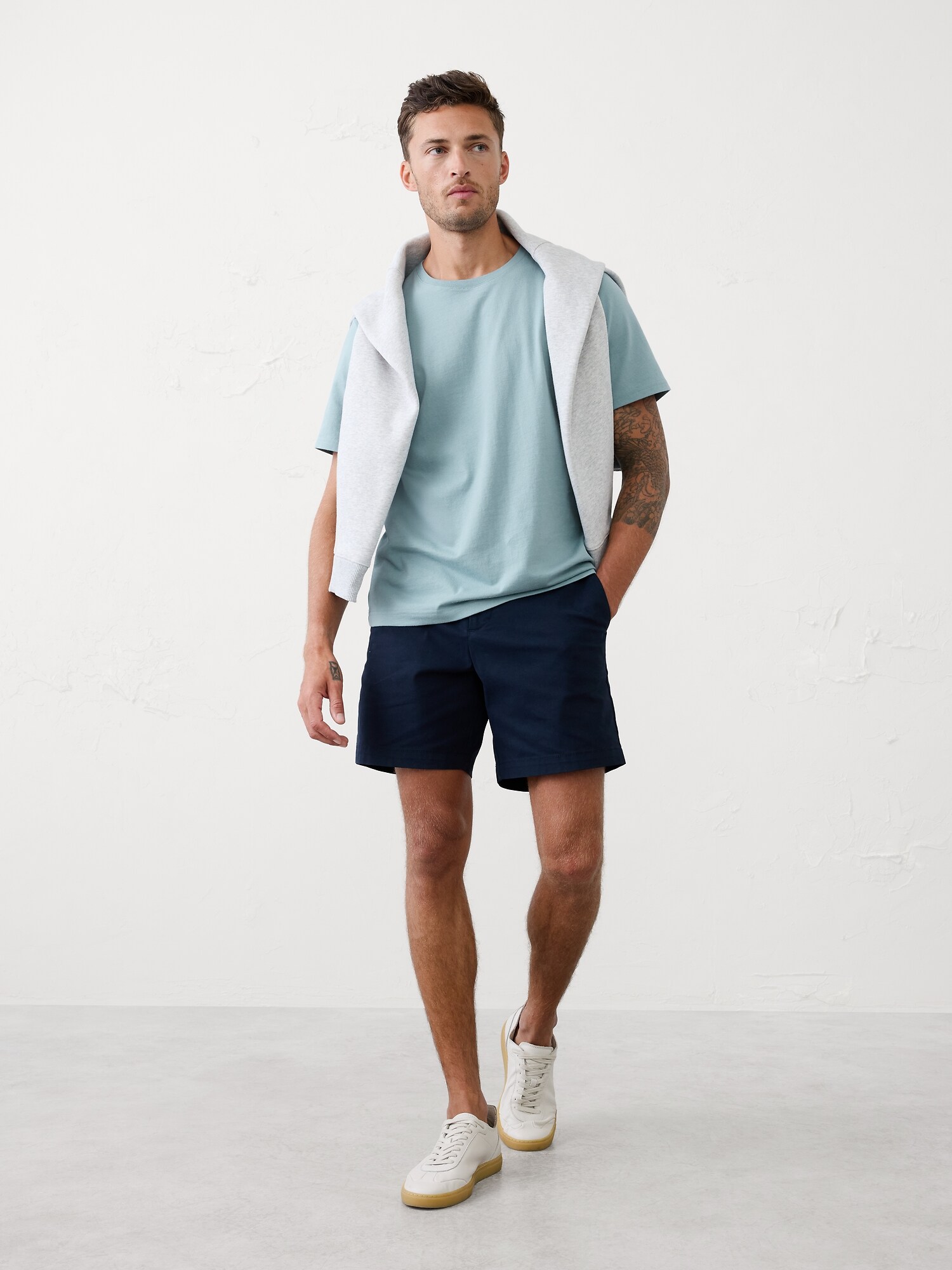 Midweight Cotton T-Shirt - Salty Air