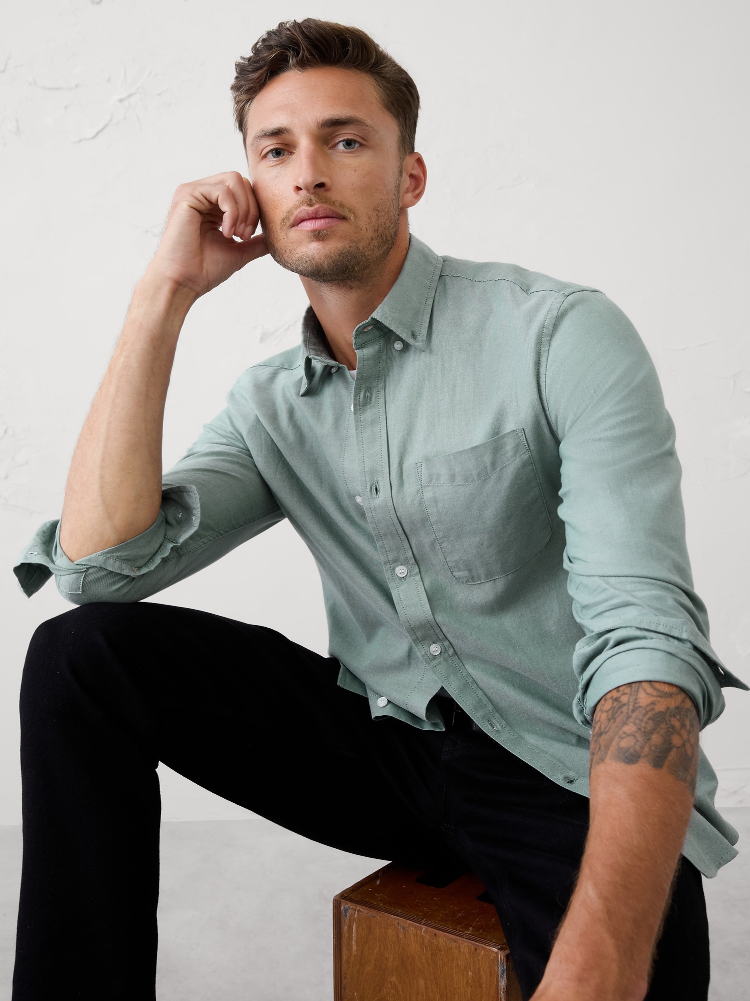 Image number 3 showing, Slim Oxford Shirt