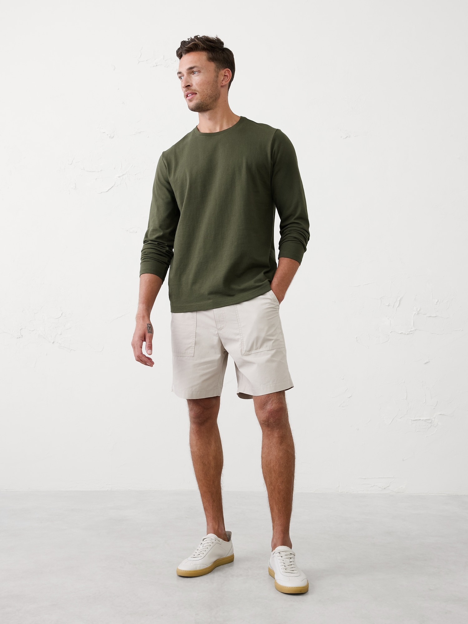 Cotton Midweight Shirt - Dark Trees