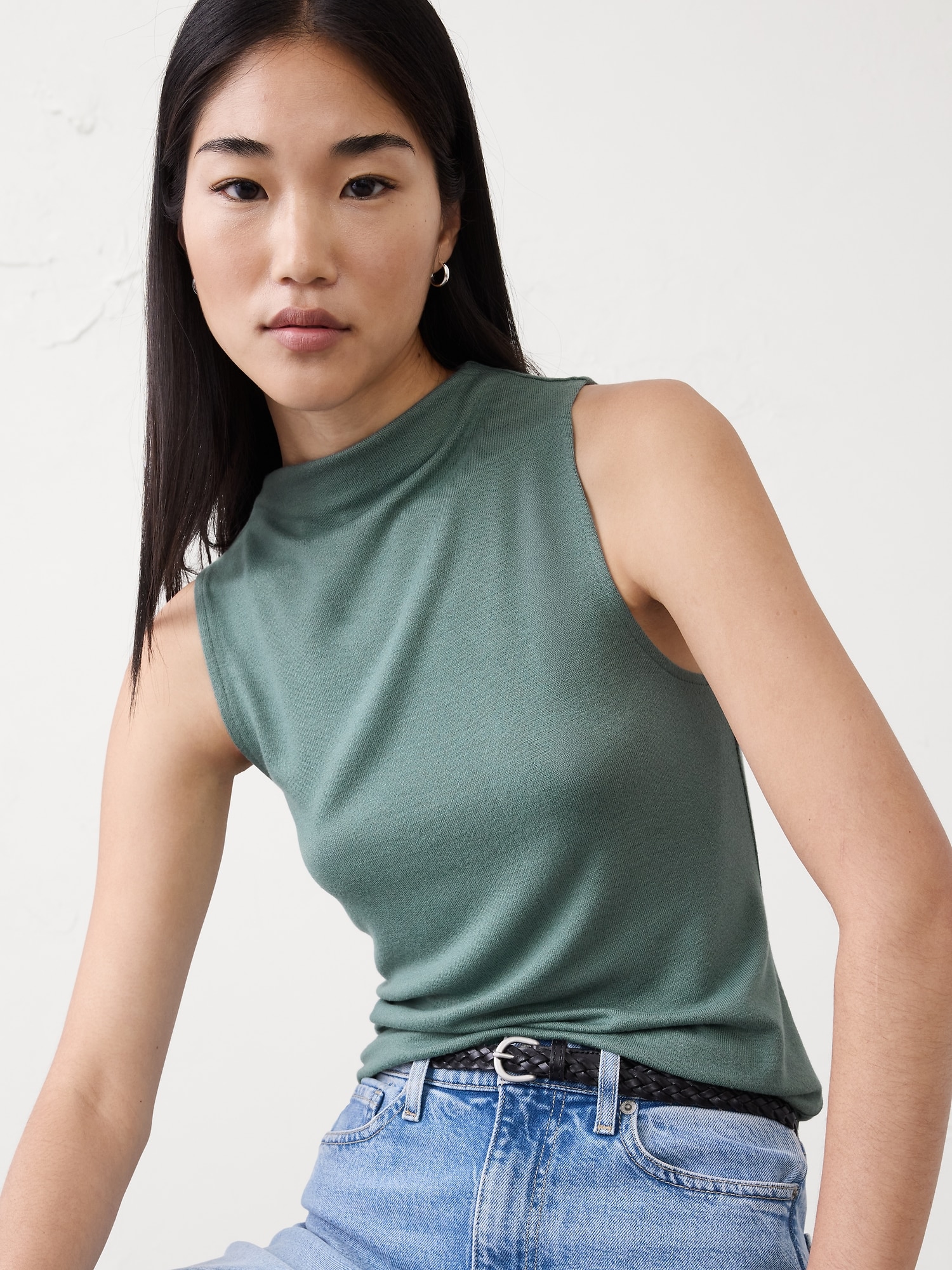 Image number 3 showing, SOFT LUXE MOCKNECK TOP