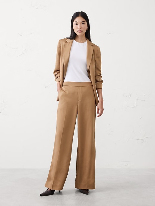 Hayden Wide-Leg High-Rise TENCEL Pant | Banana Republic Factory