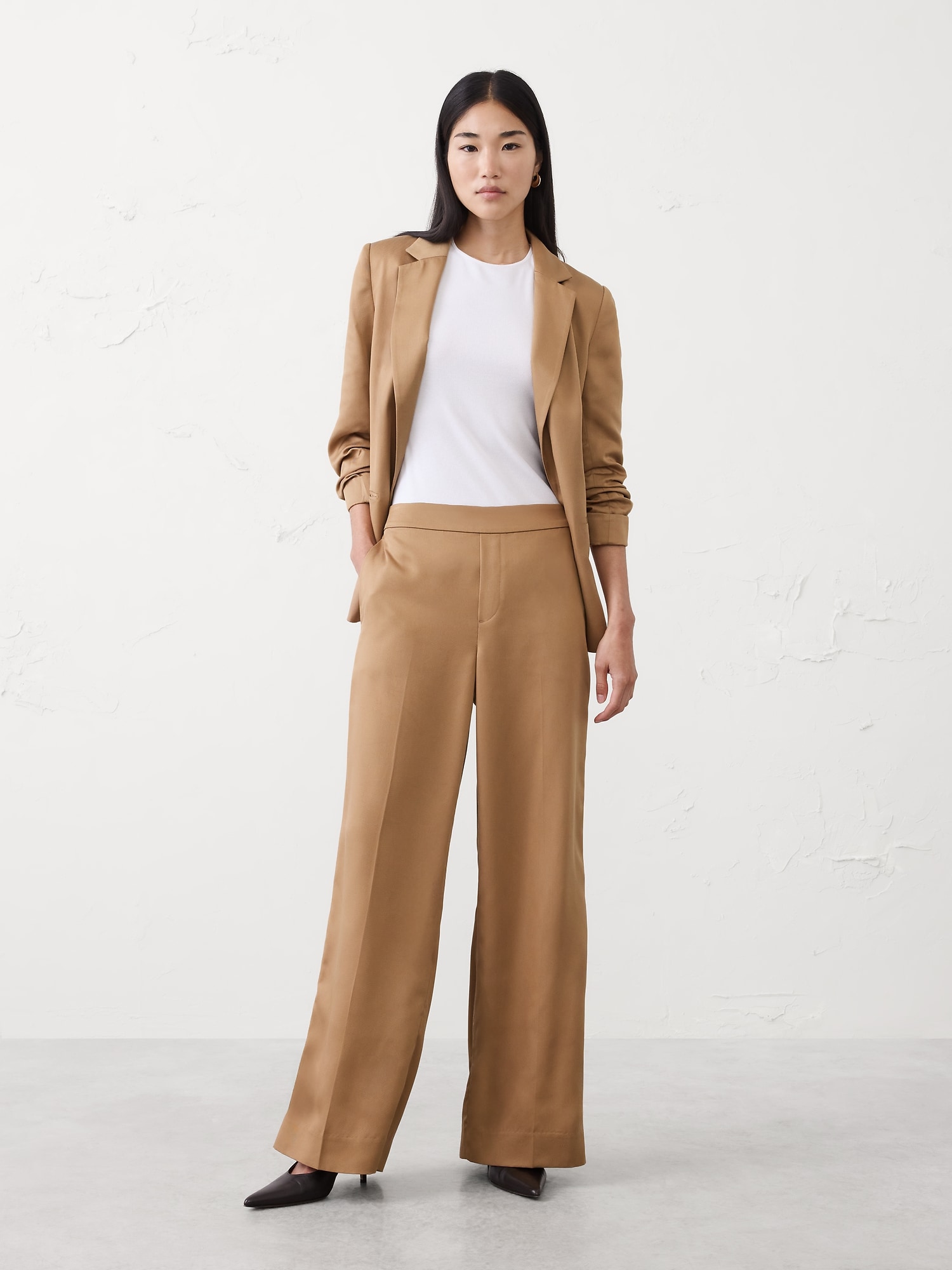 Image number 1 showing, Hayden Wide-Leg High-Rise TENCEL&#153 Pant