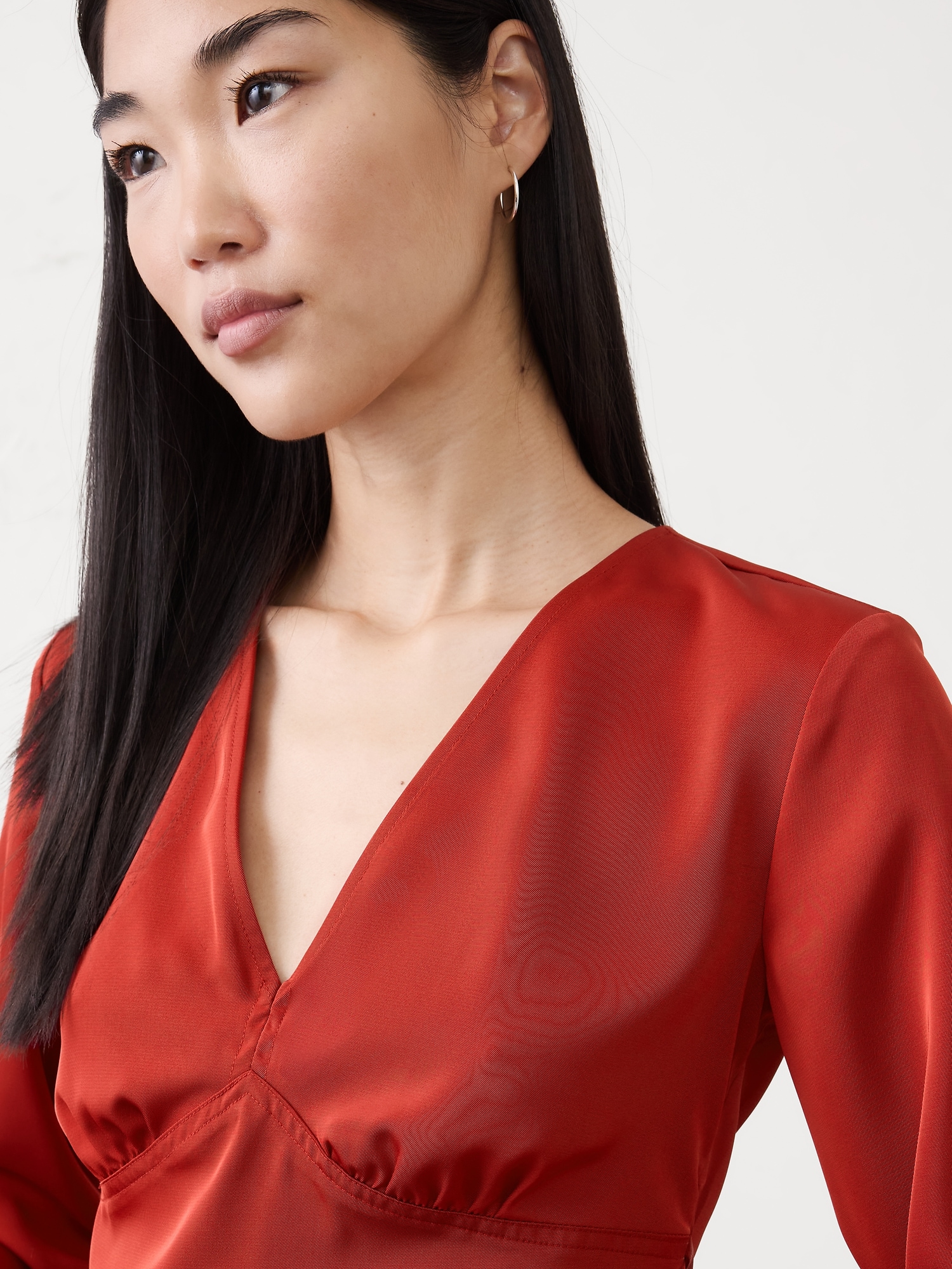 Image number 3 showing, Silky V-Neck Top