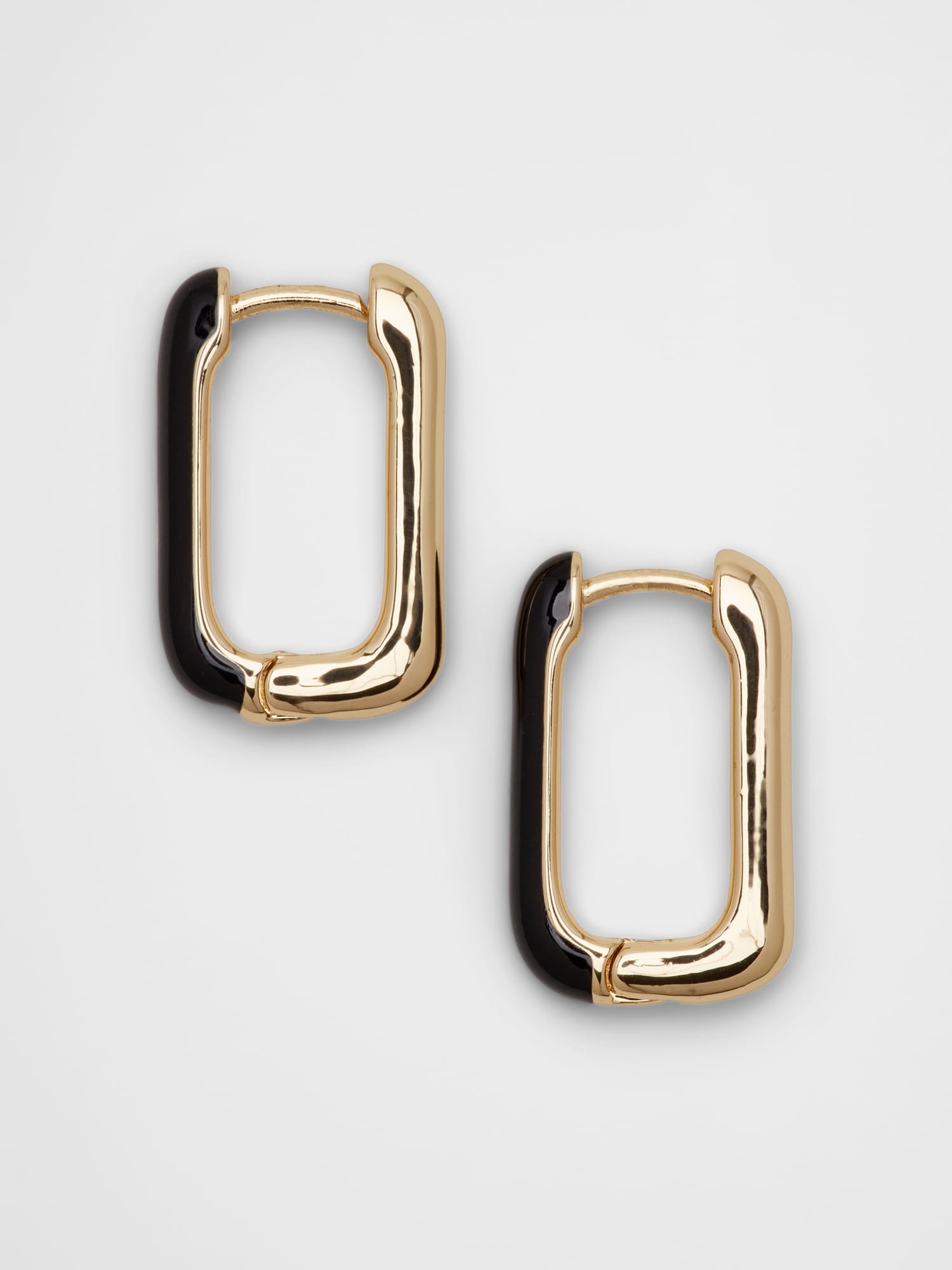 Image number 1 showing, Resin Metal Mix Square Earrings