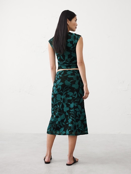 Mesh Midi Skirt