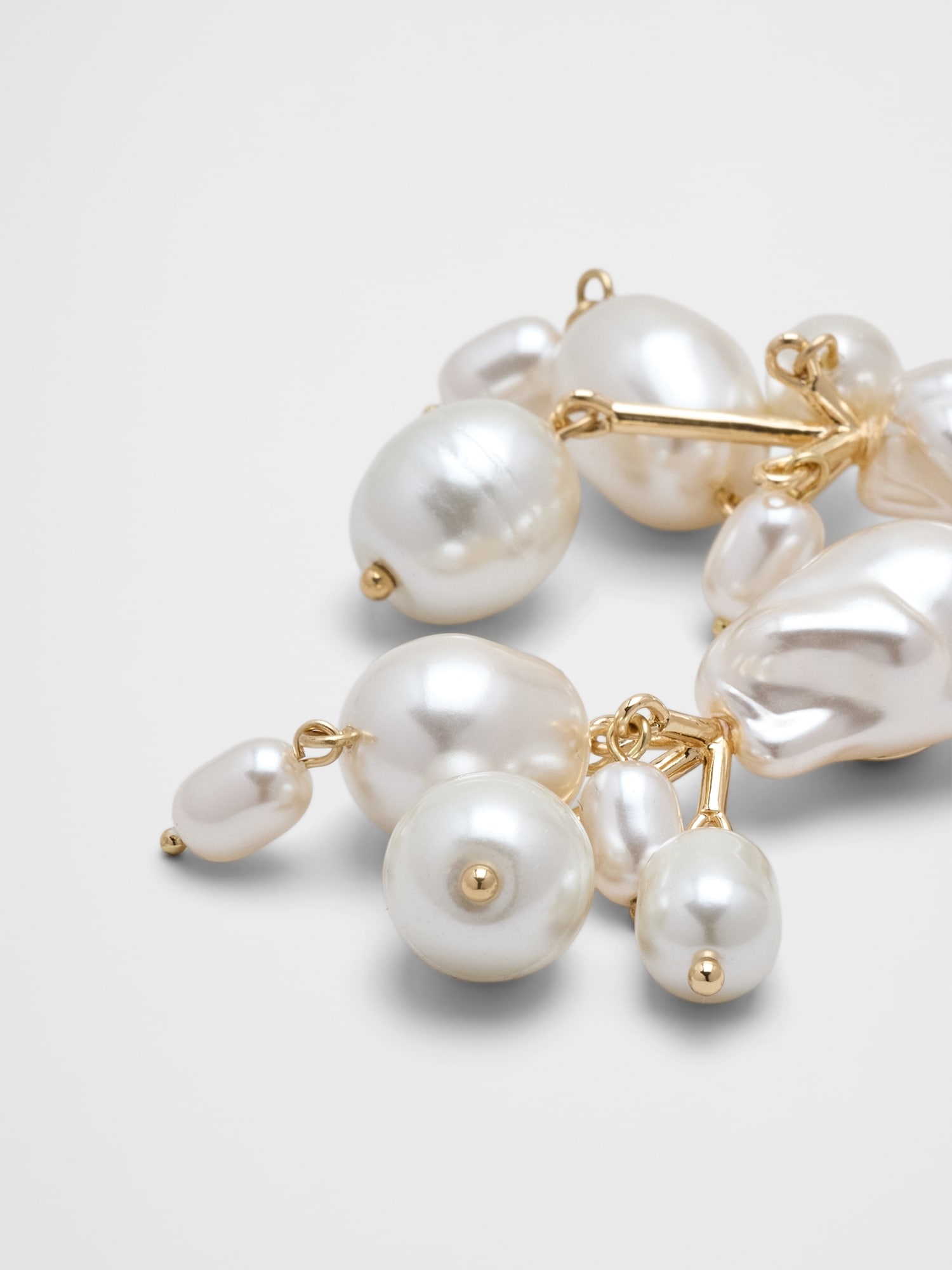 Image number 2 showing, Statement Multi Pearl Drop Earrings