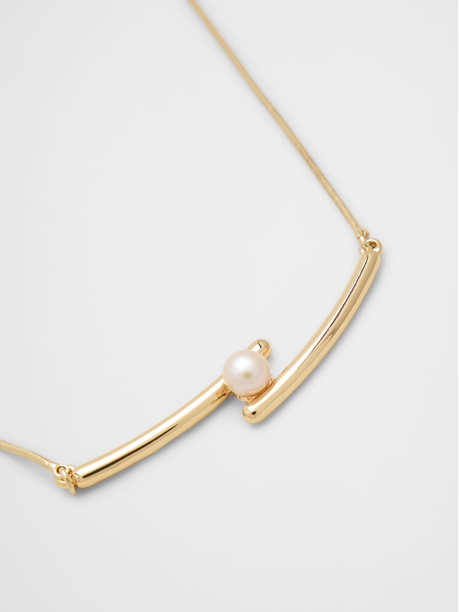 Image number 2 showing, Bar Pearl Necklace