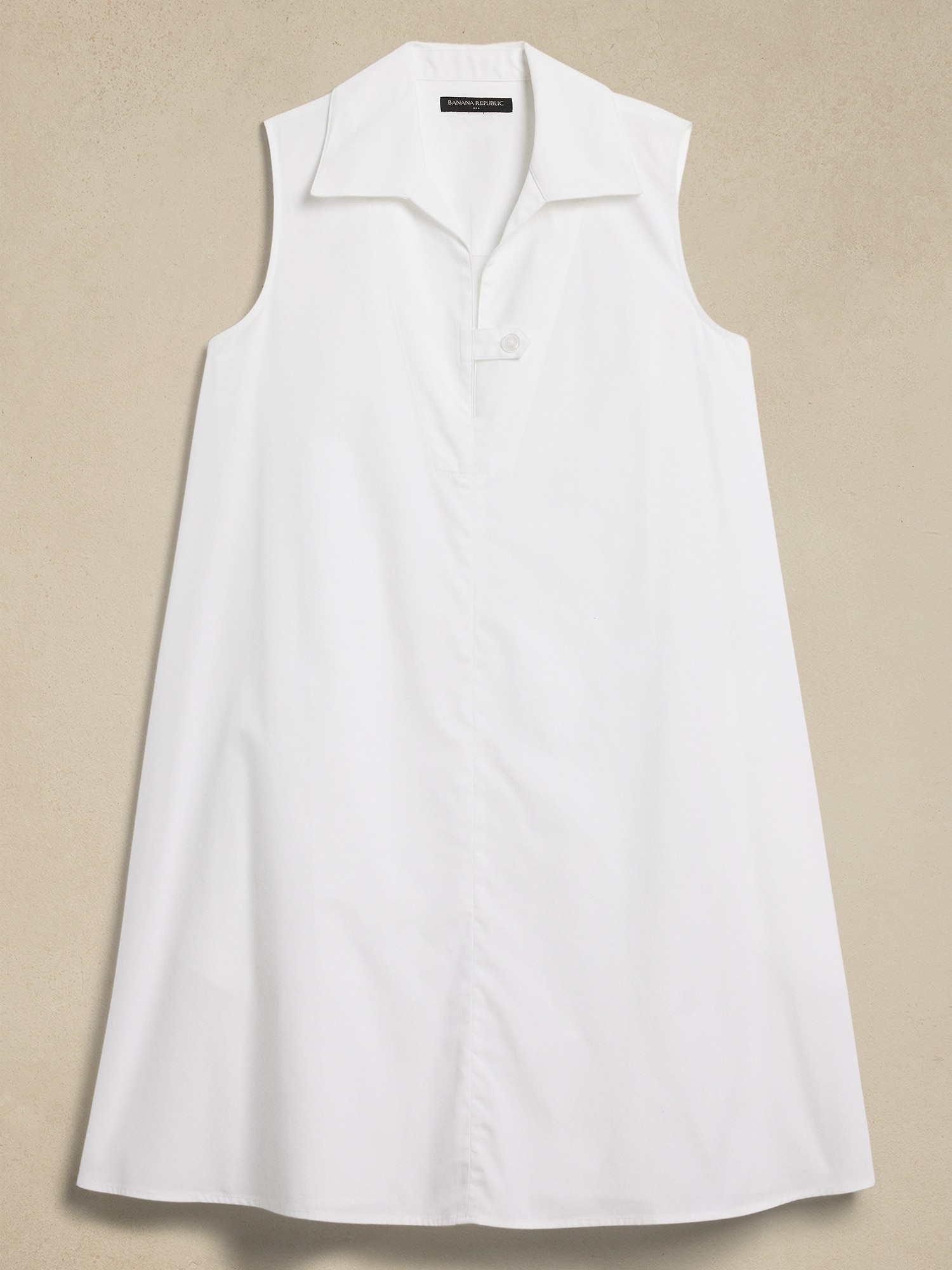 Poplin Mini Dress - White