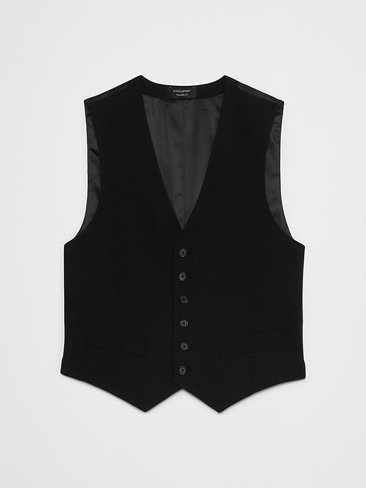 dress vest black Men's Black Satin Shawl Lapel Vest