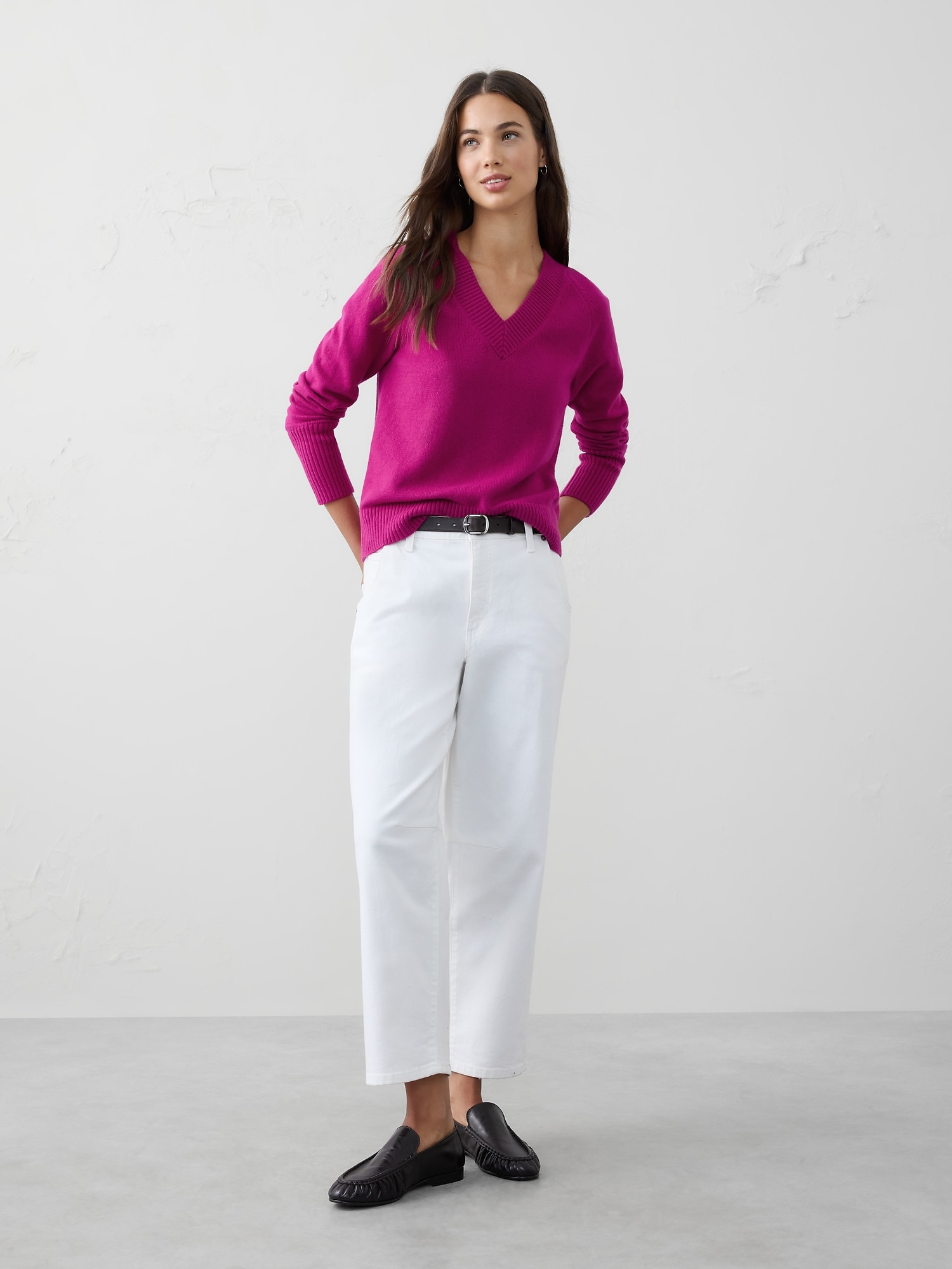 Image number 1 showing, Perfectly Soft V-Neck Sweater