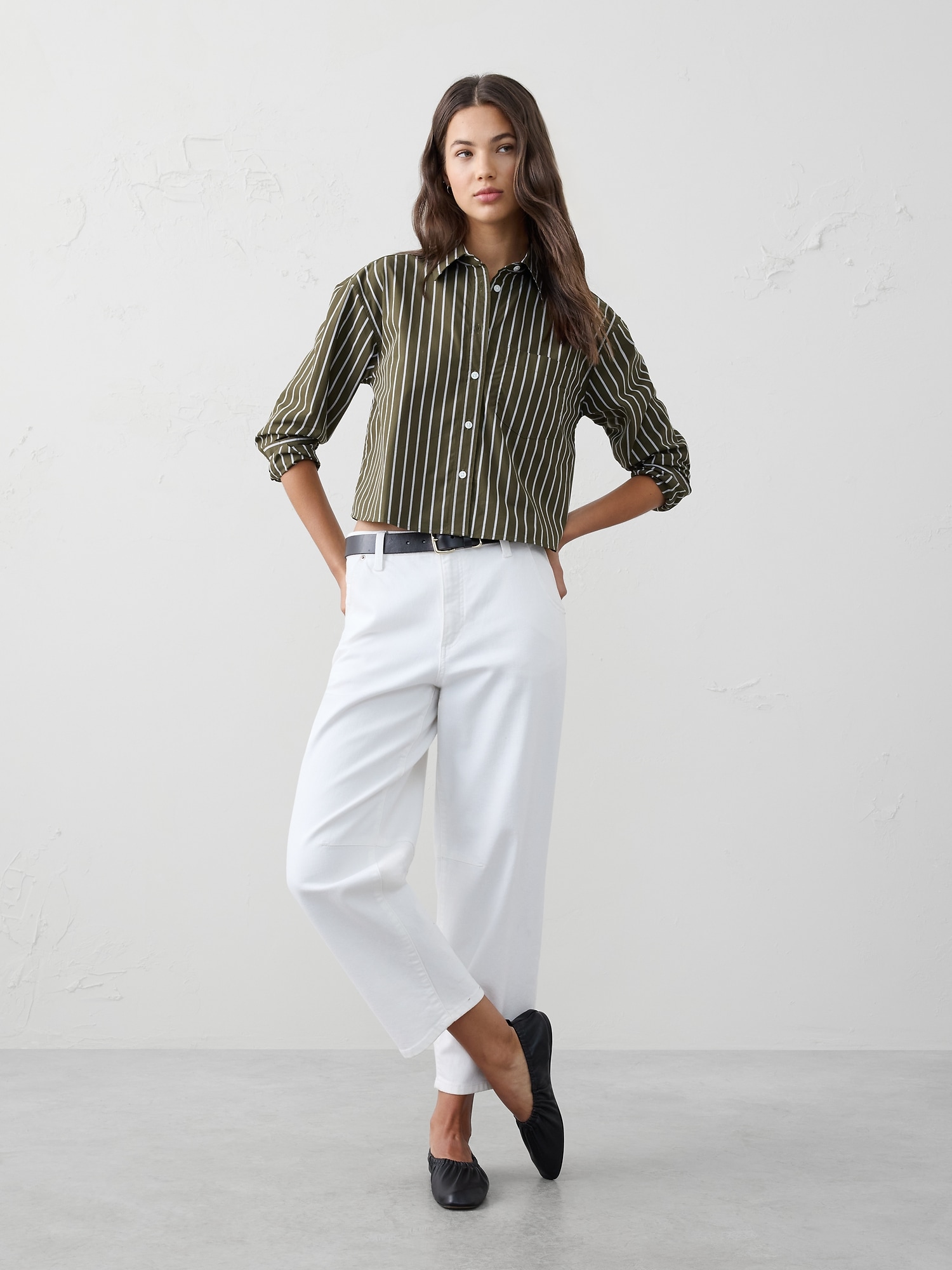 Boxy Button-Down Shirt