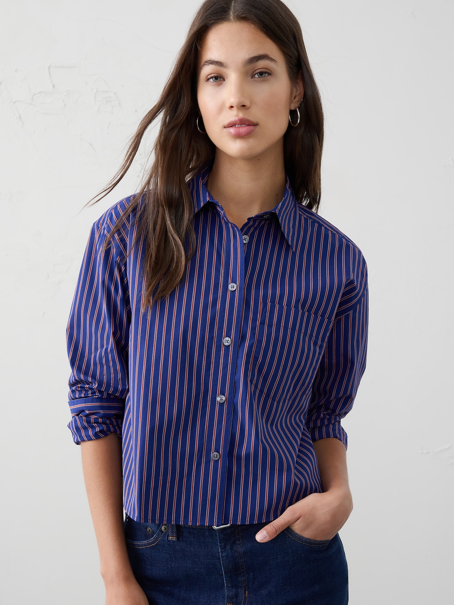 Image number 3 showing, Boxy Button-Down Shirt