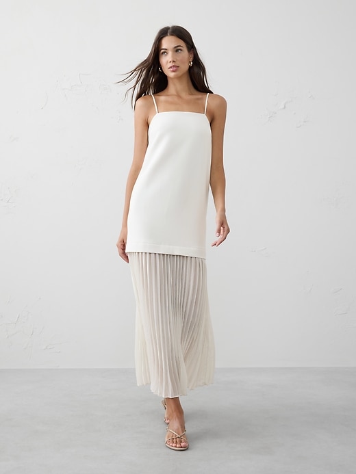Contrast Drop-Waist Maxi Dress | Banana Republic Factory