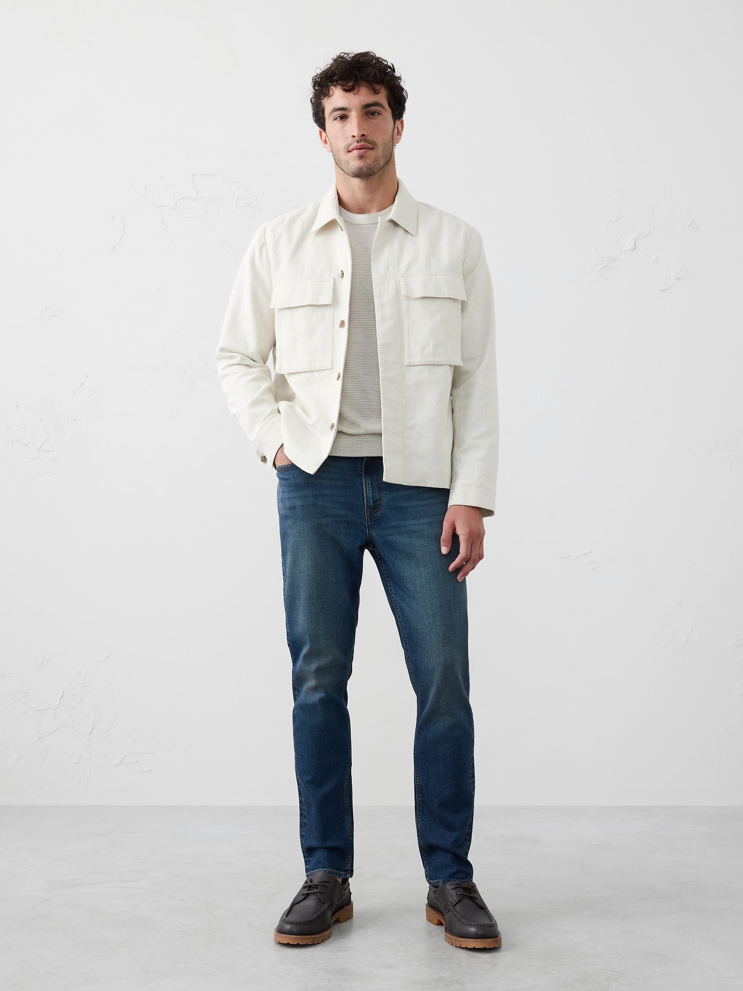 Slim Travel Jean - Medium Dark Wash