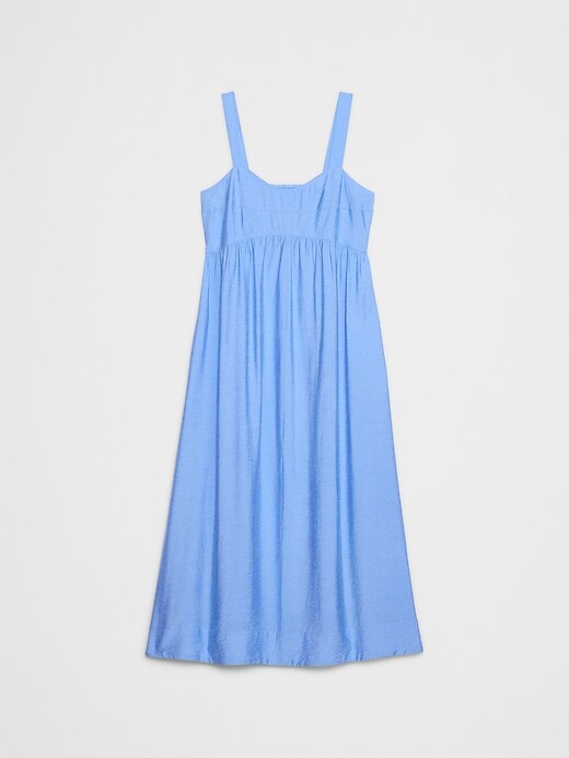 Gathered Empire-Waist Midi Dress | Banana Republic Factory