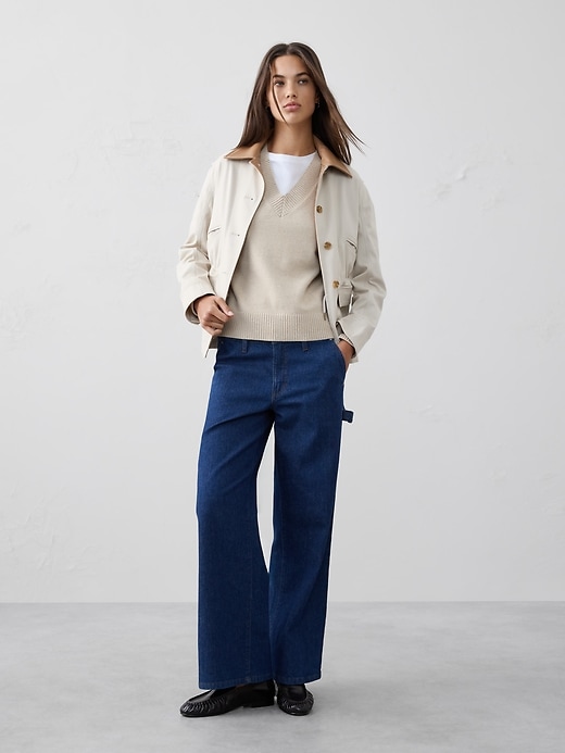Cable Roll-Neck Sweater