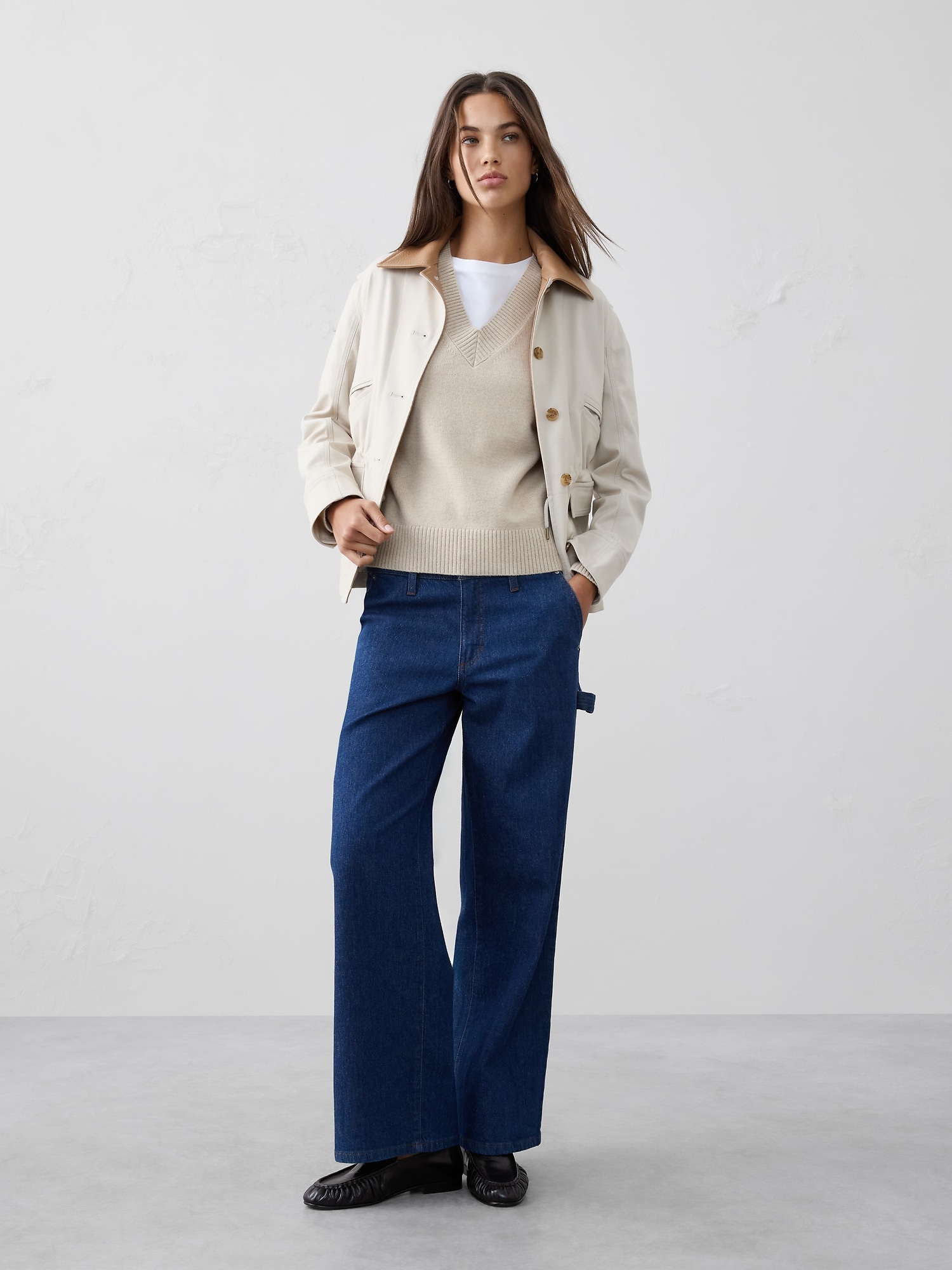 Perfectly Soft V-Neck Sweater - Oatmeal