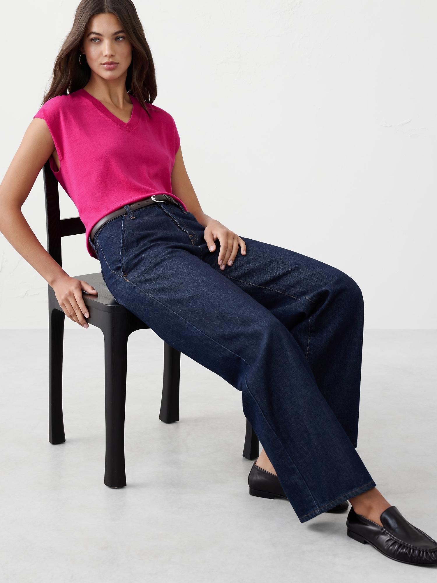Image number 1 showing, FOREVER ROUND-HEM SWEATER