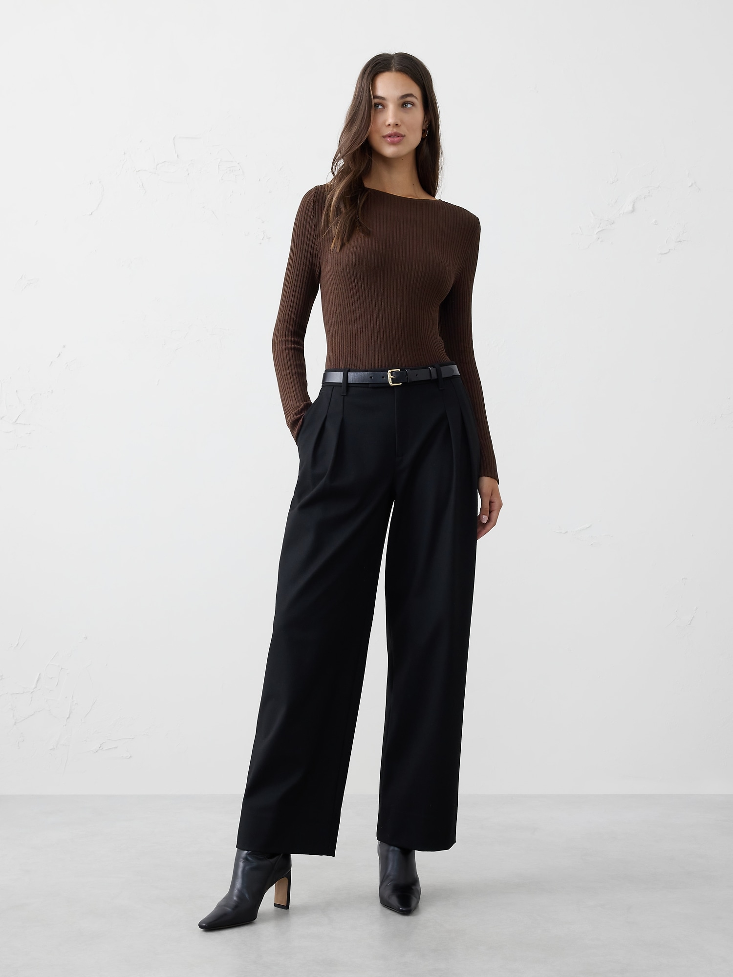 Image number 3 showing, Ribbed Boatneck Sweater