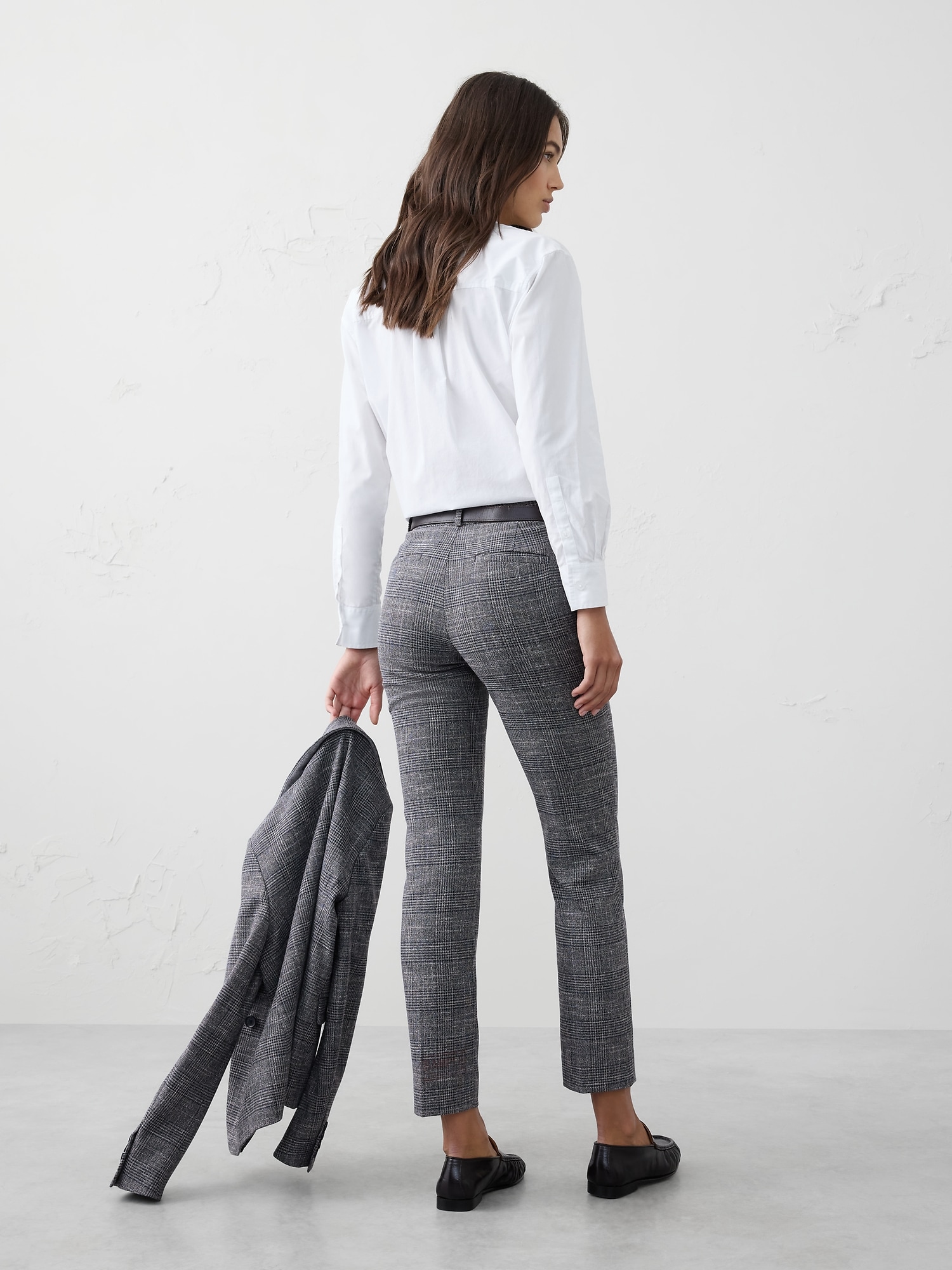 Image number 2 showing, RYAN STRAIGHT MID-RISE PLAID PANT
