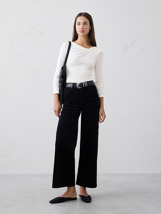 Ribbed Boatneck Sweater