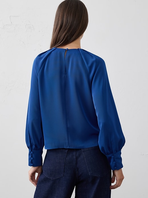 Raglan Pleated Blouse