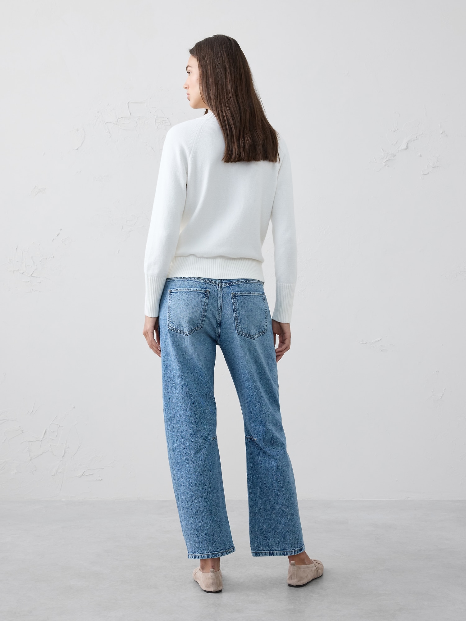 Image number 5 showing, Slim Barrel Mid-Rise Jean