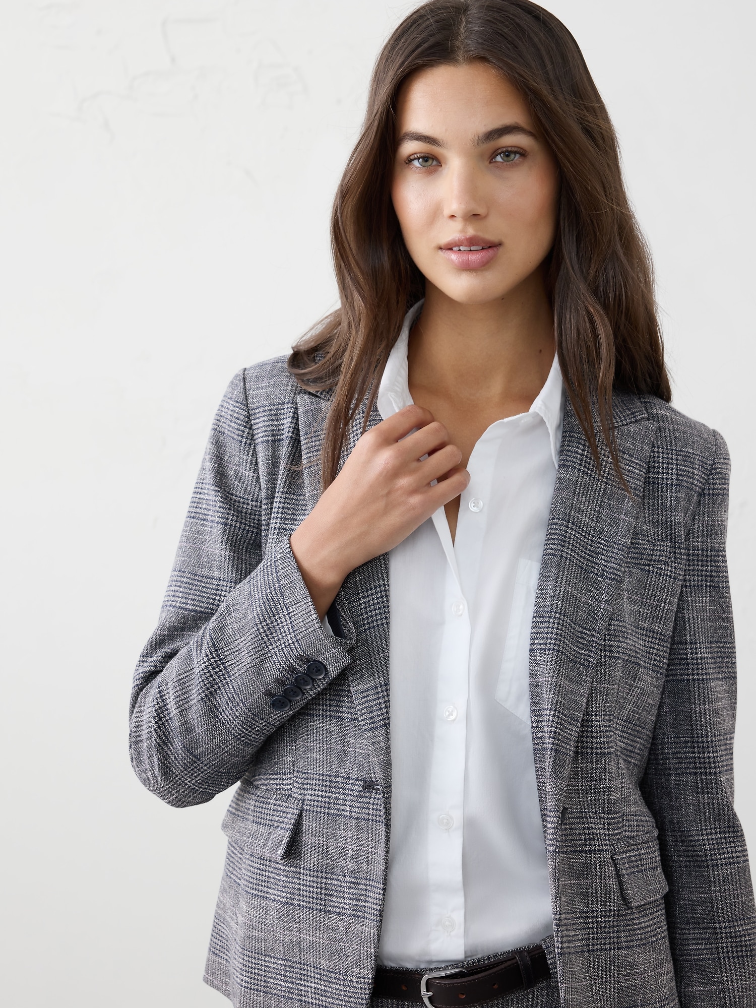 Image number 3 showing, PLAID CLASSIC SUITING BLAZER