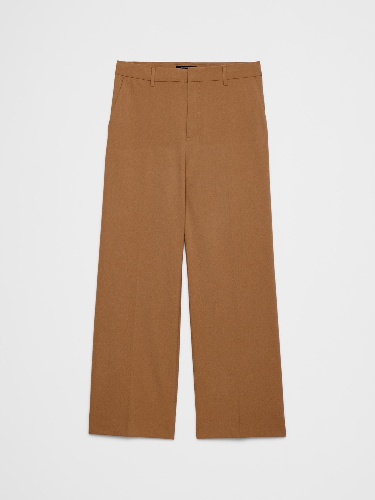 Image number 4 showing, WIDE-LEG HIGH-RISE SCULPTED TROUSER