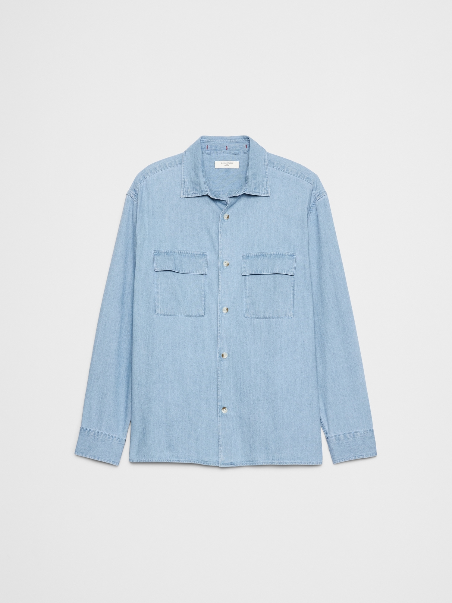 Image number 4 showing, DENIM OVERSHIRT