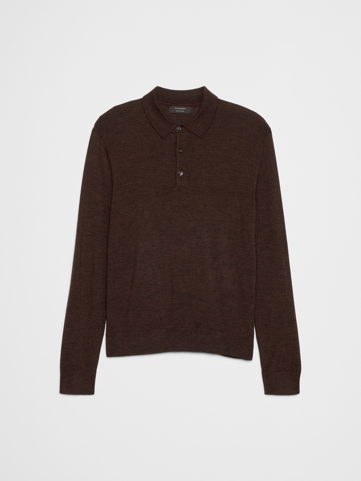 Image number 4 showing, MERINO WOOL POLO SWEATER
