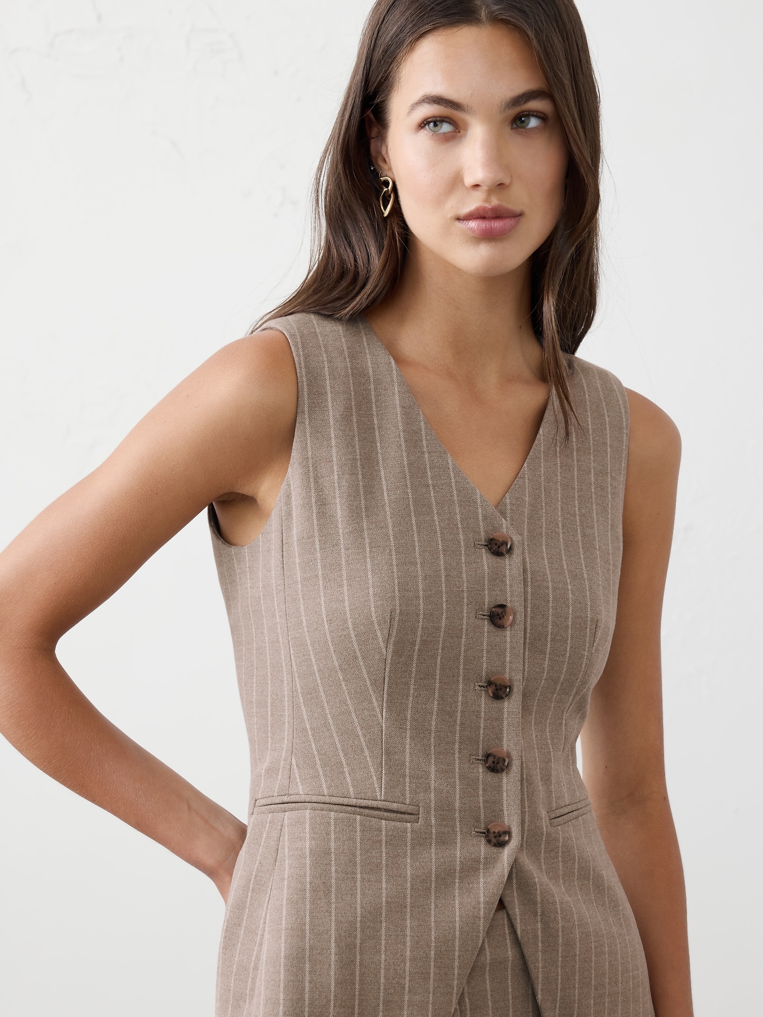Image number 3 showing, Pinstripe Vest