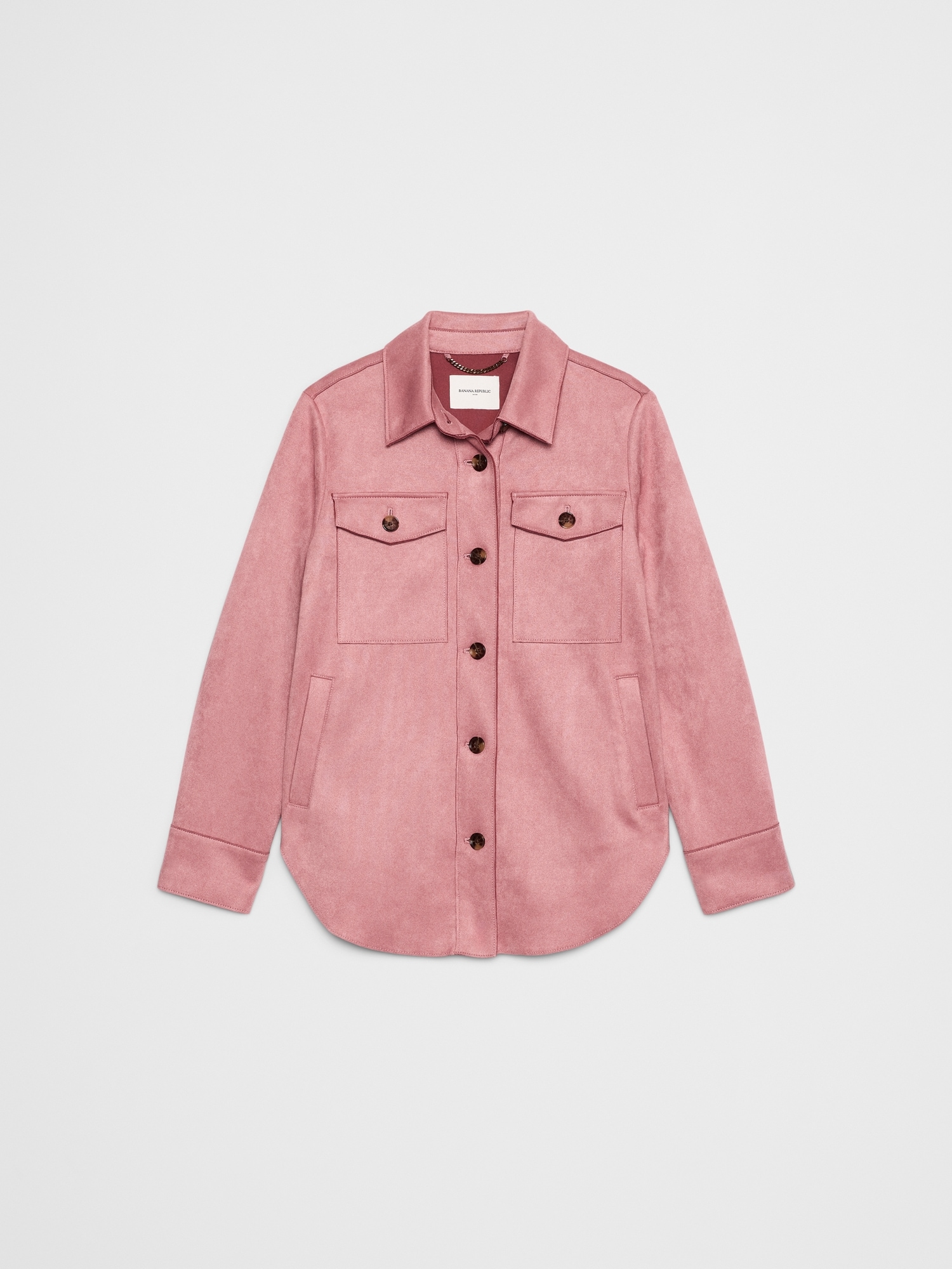 Image number 4 showing, VEGAN SUEDE OVERSHIRT