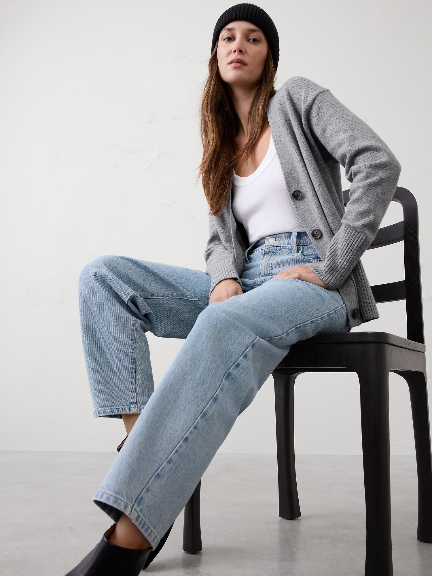 Perfectly Soft Cardigan - Light Heather Gray
