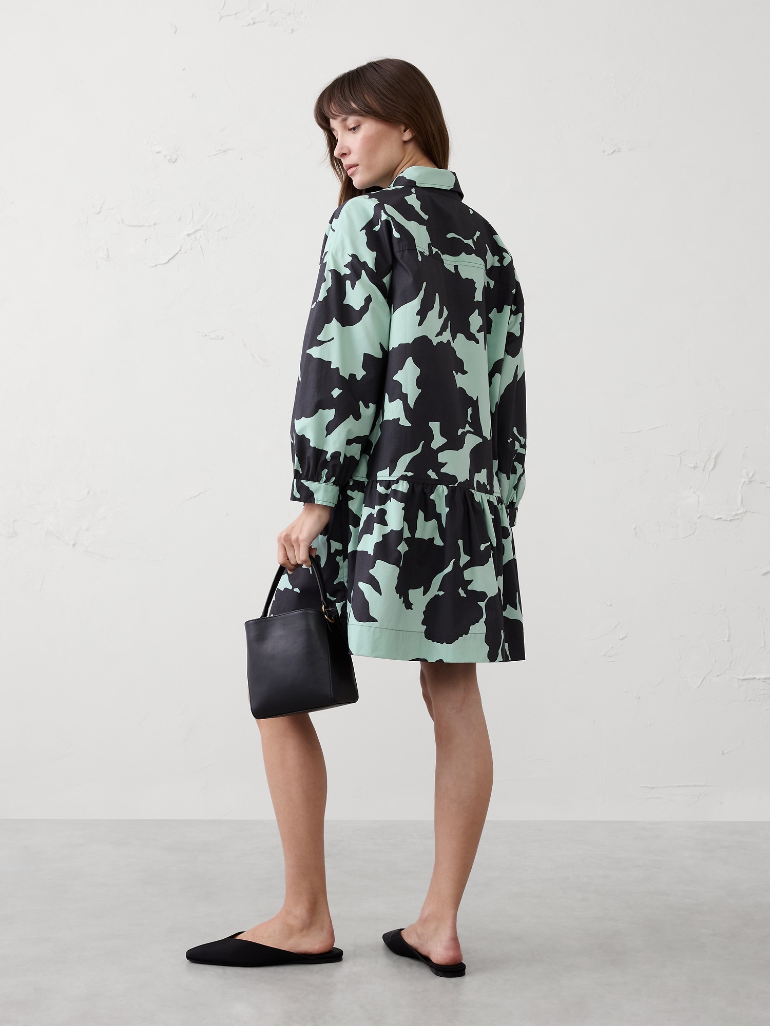 Image number 2 showing, PUFF-SLEEVE TIERED MINI DRESS