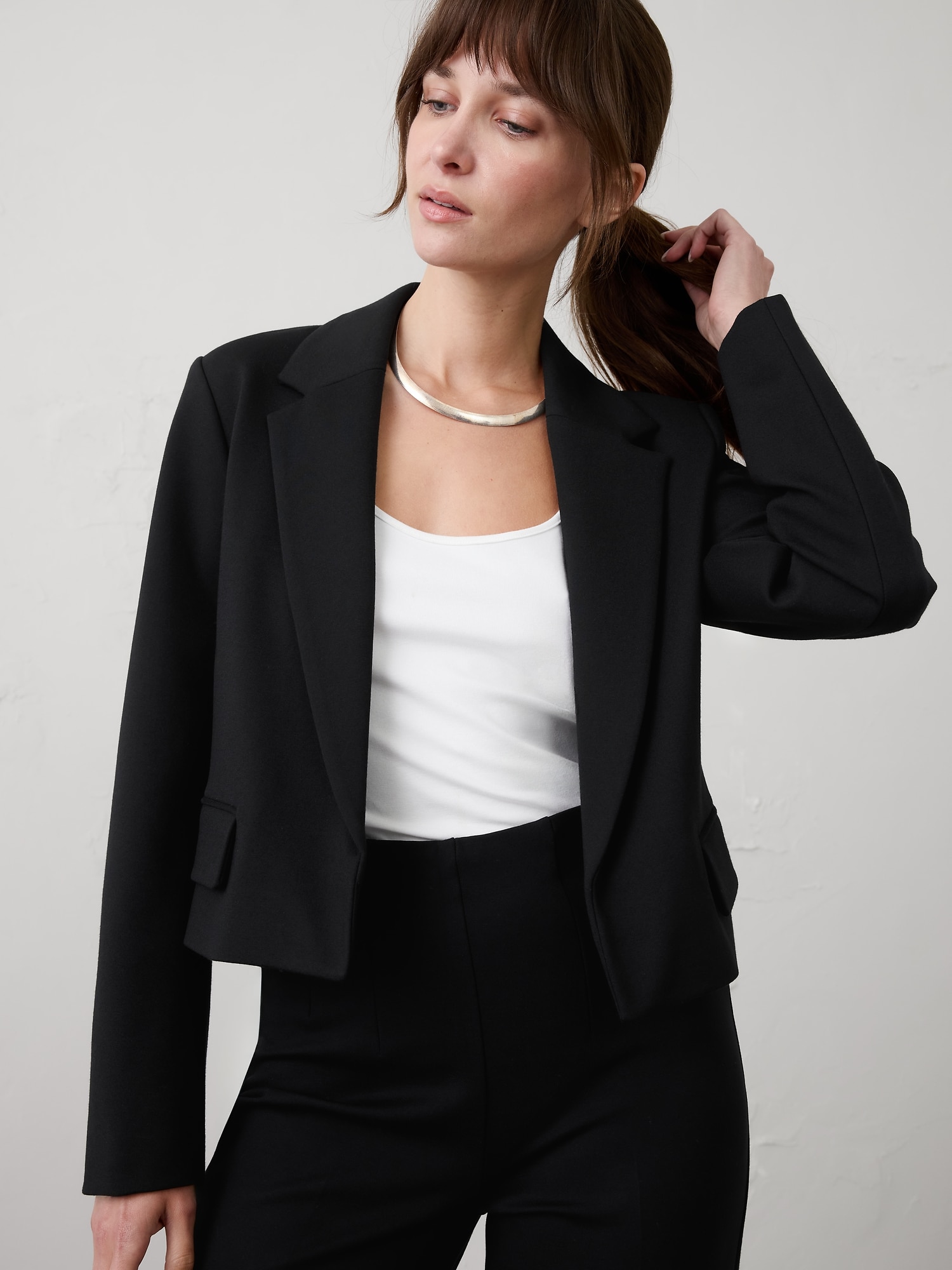 PONTE SHORT BLAZER - Black