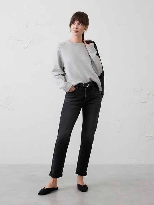 Wide-Leg High-Rise Pull-On Jean