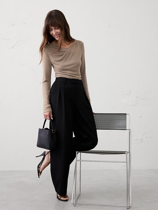 Asymmetrical Soft Top | Banana Republic Factory