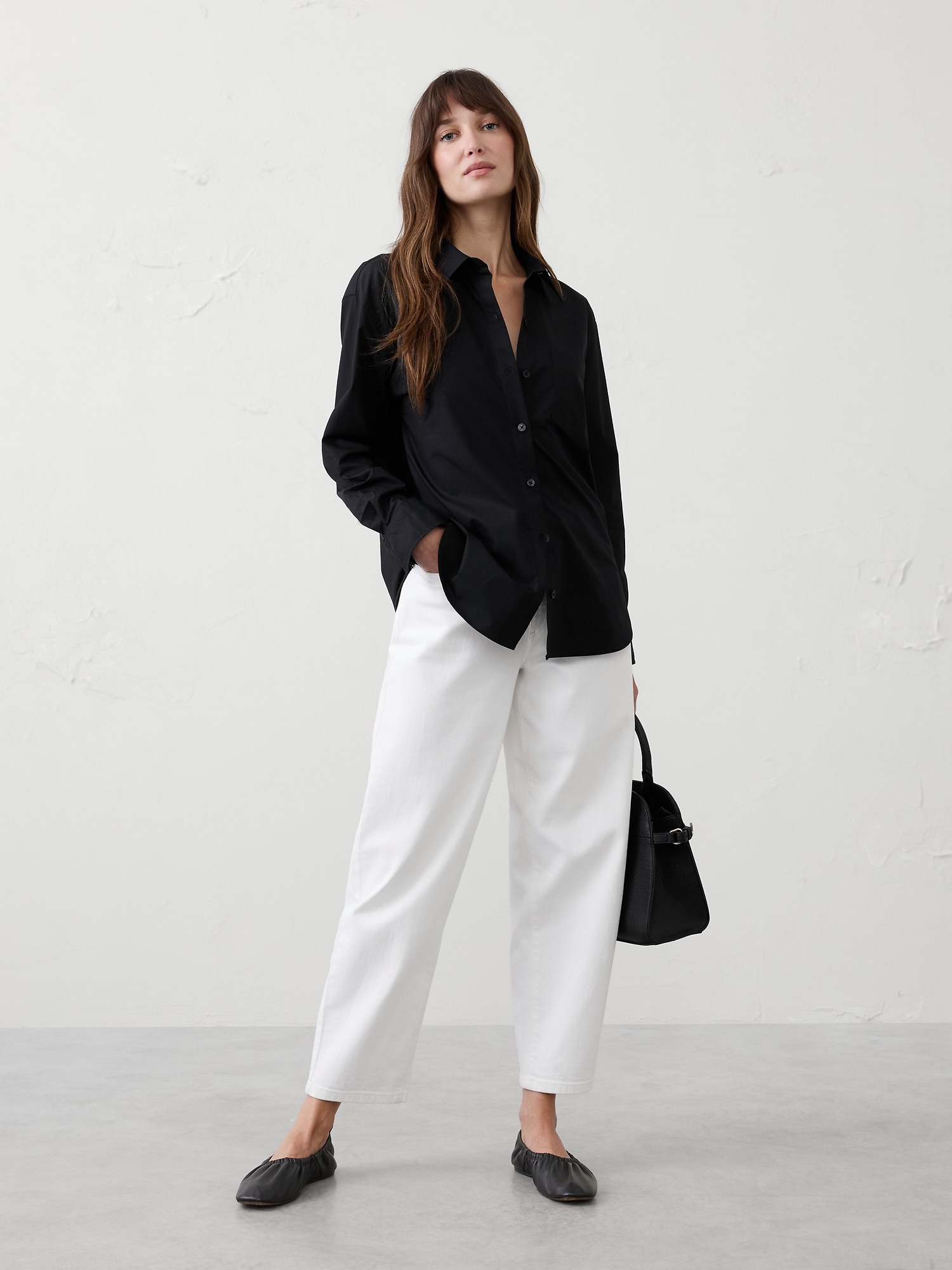 Classic Poplin Shirt - Black