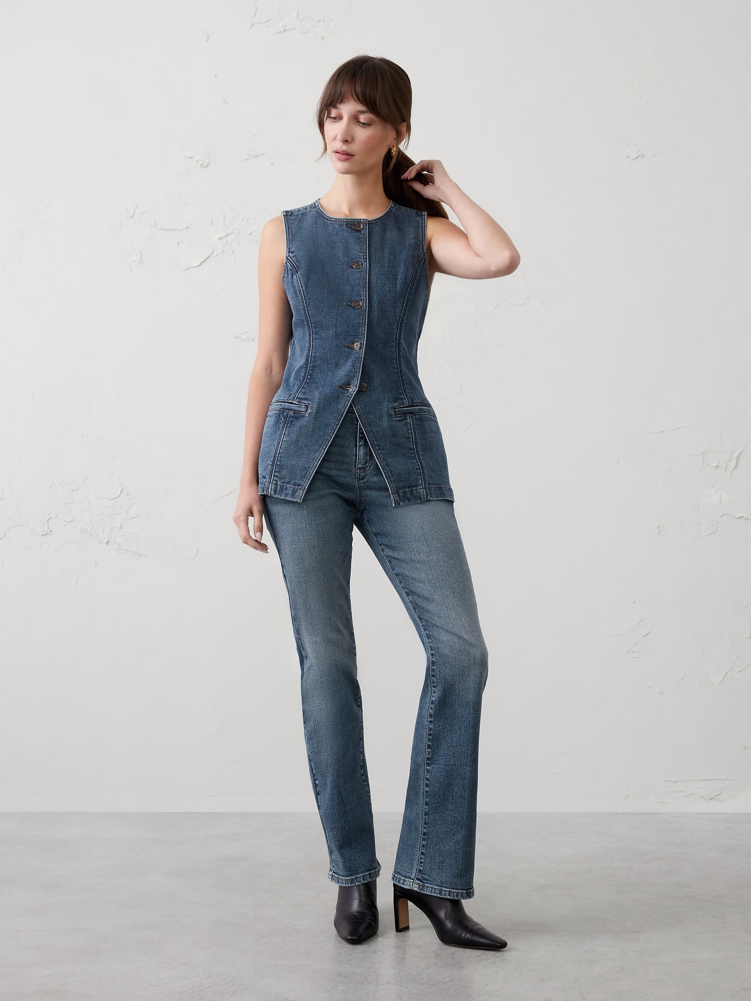 Kick Flare Mid-Rise Jean - Medium Wash