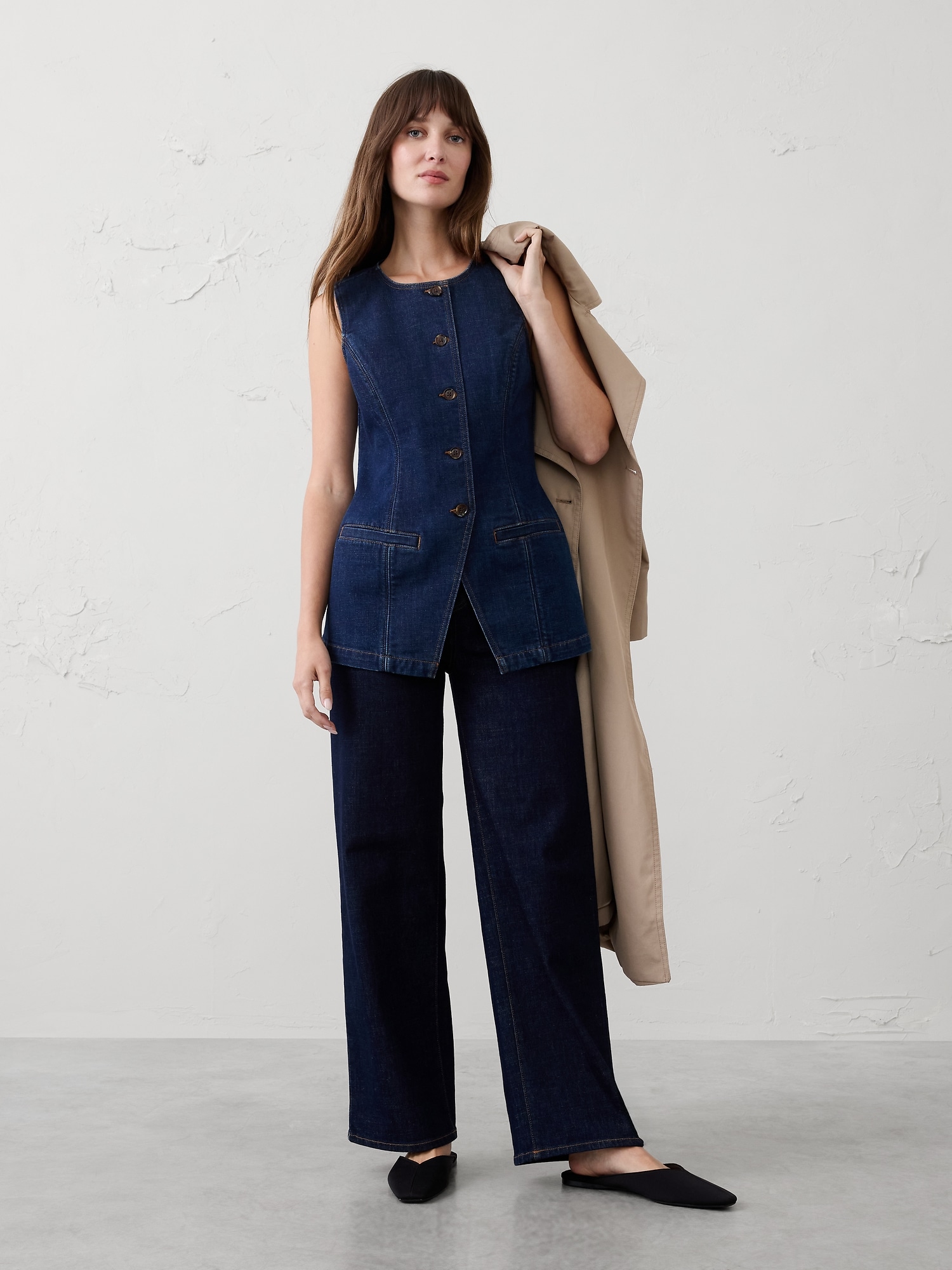 Image number 3 showing, Long Cutaway Vest