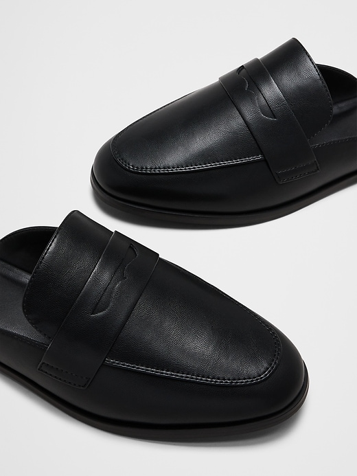 Vegan Leather Loafer Mule | Banana Republic Factory