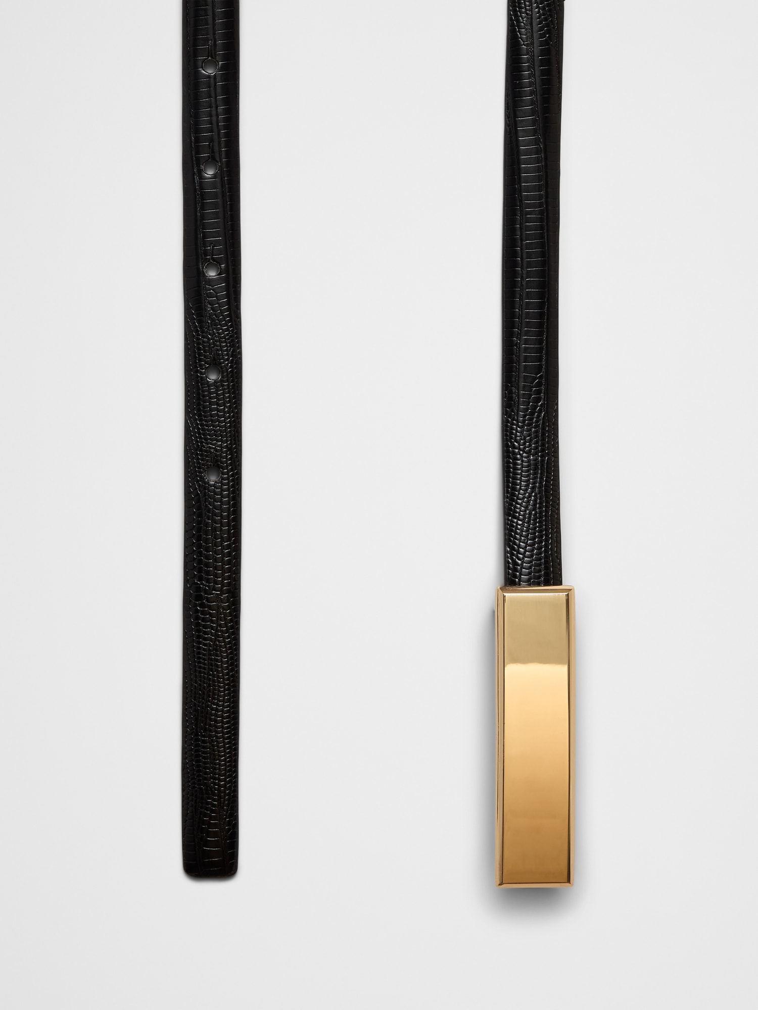 Image number 2 showing, Leather Ultra Skinny Dress Belt