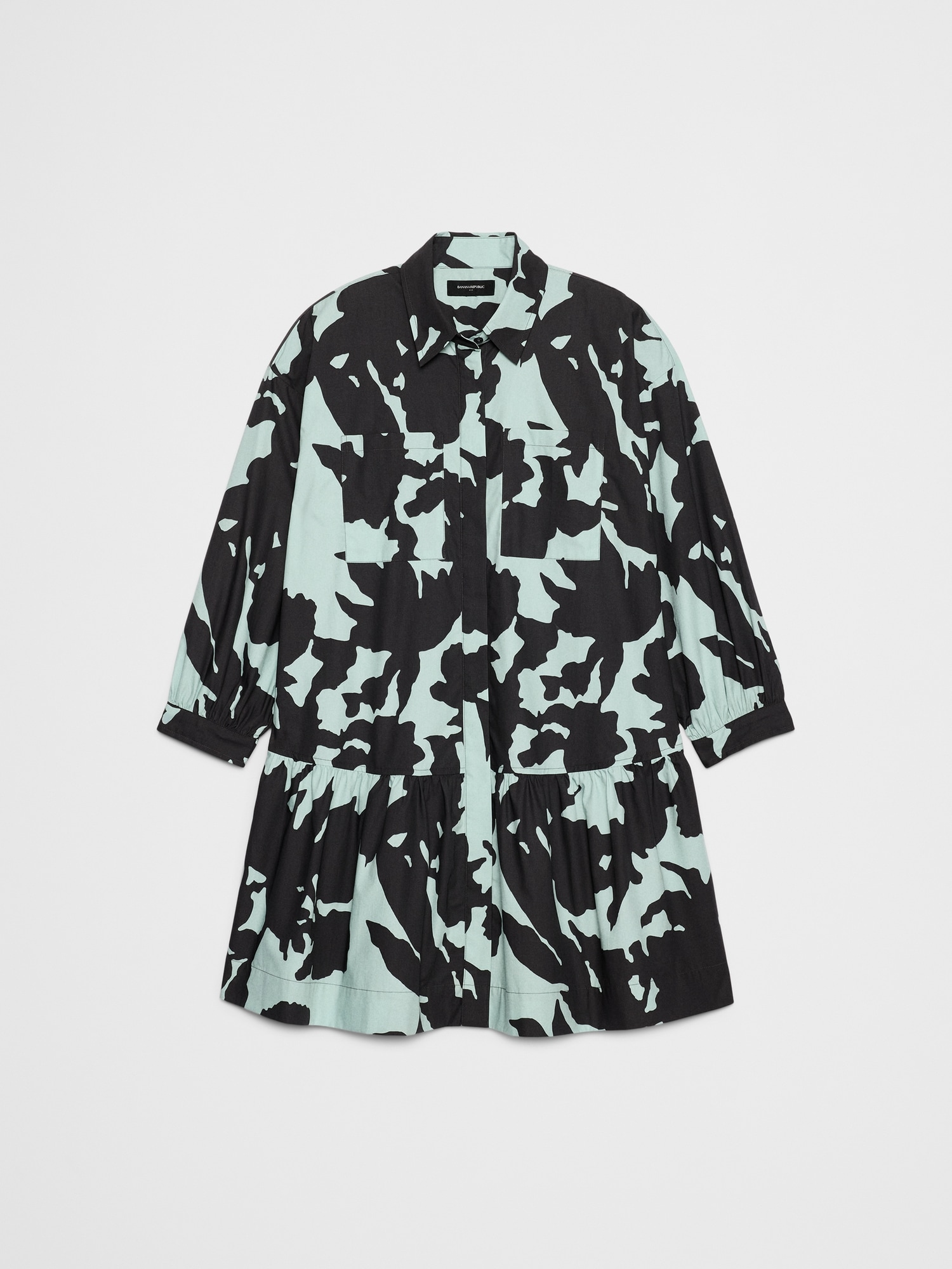 Image number 4 showing, PUFF-SLEEVE TIERED MINI DRESS