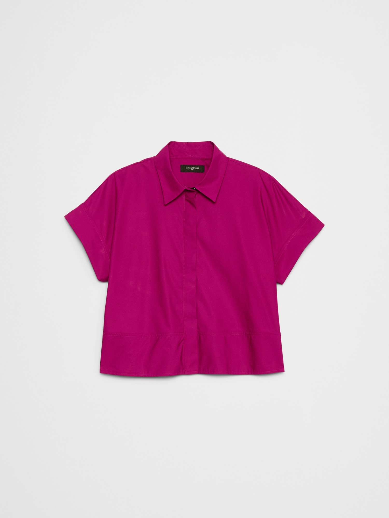 Image number 4 showing, BOXY POPLIN SHIRT