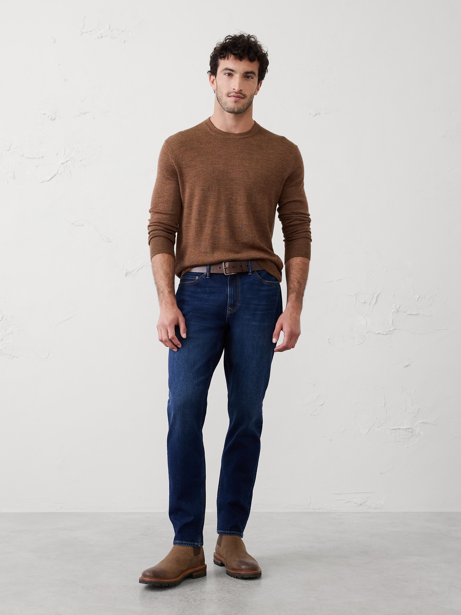 Merino Wool Sweater - Brown