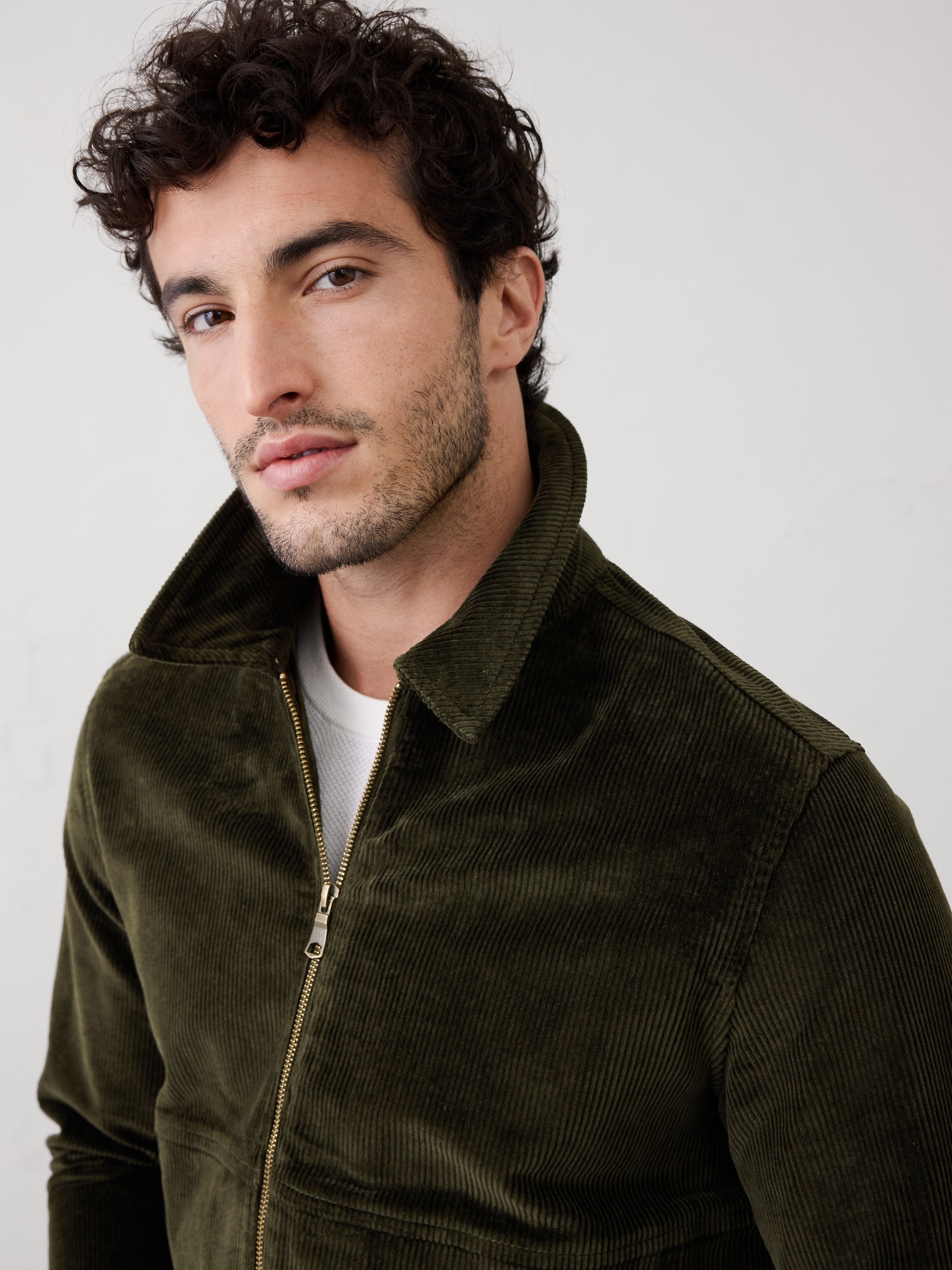 Image number 3 showing, CORDUROY HARRINGTON JACKET